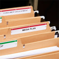 Avery File Folder Labels, 2/3" x 3-7/16", Assorted Colors (5266), Yellow, 750 / Pack, AVE5266