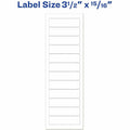 Avery Continuous Form Computer Labels, White, 5000 / Box, AVE4013