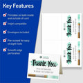 Avery Note Cards, White, 5 1/2" x 4 1/4", 60 / Box, AVE8315