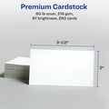 Avery Microperforated Business Cards with Sure Feed(R) Technology, White, 8 1/2" x 11", 250 / Pack, AVE5371