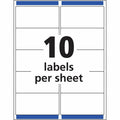 Avery Clear Shipping Labels, Sure Feed, 2" x 4", 500 Labels (5663), 500 / Box, AVE5663