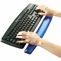 Fellowes Gel Wrist Rest, Blue, FEL91137