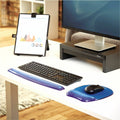 Fellowes Gel Wrist Rest, Blue, FEL91137