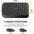 Fellowes Standard Foot Rest, Graphite, FEL48121