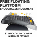 Fellowes Standard Foot Rest, Graphite, FEL48121