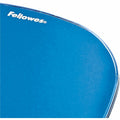 Fellowes Crystals Gel Mousepad/Wrist Rest, Blue, FEL91141