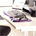 Fellowes Crystals Gel Mousepad/Wrist Rest, Purple, FEL91441