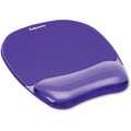 Fellowes Crystals Gel Mousepad/Wrist Rest, Purple, FEL91441