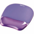 Fellowes Crystals Gel Mousepad/Wrist Rest, Purple, FEL91441