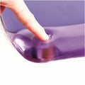 Fellowes Crystals Gel Mousepad/Wrist Rest, Purple, FEL91441