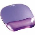 Fellowes Crystals Gel Mousepad/Wrist Rest, Purple, FEL91441