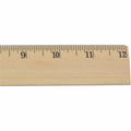 Acme United Westcott Beveled Metal Edge Wood Rulers, ACM05011
