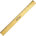Acme United Westcott Beveled Metal Edge Wood Rulers, ACM05011