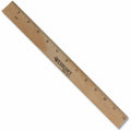 Acme United Westcott 12" Dual-Sided Inches/Metric Wood Ruler, ACM10375