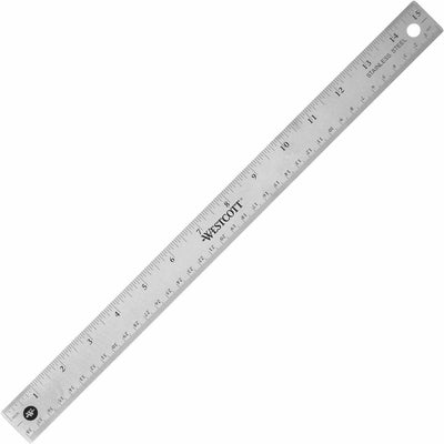 Acme United Westcott Stainless Steel Rulers, 12EA/BX 20BX/CT — view 1