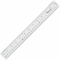 Acme United Westcott 12" Transparent Ruler, Clear, ACM10562