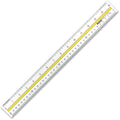 Acme United Westcott 15" Data Hightlight Ruler, Clear, ACM10580
