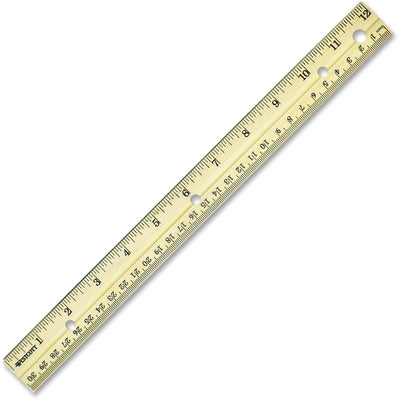 Acme United Westcott Metal Edge English/Metric Wood Ruler, ACM10702