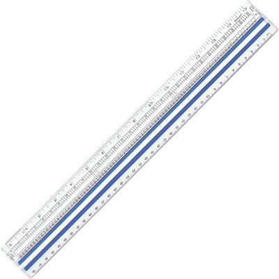 Acme United Westcott Magnifying Computer Printout Rulers, Clear, ACM40711