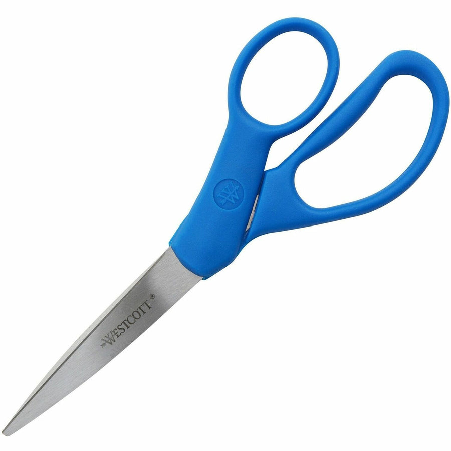 Acme United Westcott 7" Straight All Purpose Scissors, Blue, 6EA/BX 20BX/CT — view 1