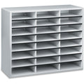 Fellowes 24-Compartment Sorter Literature Organizer, Dove Gray, FEL25041
