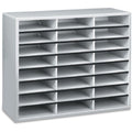 Fellowes 24-Compartment Sorter Literature Organizer, Dove Gray, FEL25041