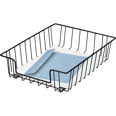 Fellowes Wire 3" Letter Tray, Black, FEL60112