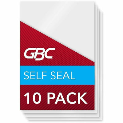 ACCO GBC Self Sealing Laminating Pouches, Clear, 10 / Pack, GBC3745685