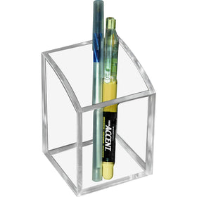 Kantek Pen/Pencil Cup, Clear, KTKAD20