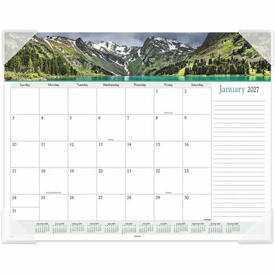 ACCO At-A-Glance Panoramic Landscape Desk Pad, 21 3/4", AAG89802