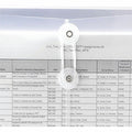 Smead Letter Filing Envelope, Clear, 8 1/2" Width x 11" Length, 5 / Pack, SMD89521
