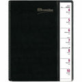 Dominion Blueline Brownline Pre-Vu Weekly Planner, Transparent Section, English, Black (CB920.BLK), 6 3/4", REDCB920BLK