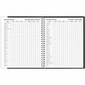 Dominion Blueline Brownline Pre-Vu Weekly Planner, Transparent Section, English, Black (CB920.BLK), 6 3/4", REDCB920BLK