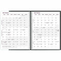 Dominion Blueline Brownline Pre-Vu Weekly Planner, Transparent Section, English, Black (CB925.BLK), 8 1/2", REDCB925BLK
