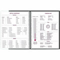 Dominion Blueline Brownline Pre-Vu Weekly Planner, Transparent Section, English, Black (CB925.BLK), 8 1/2", REDCB925BLK