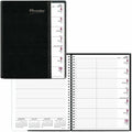 Dominion Blueline Brownline Pre-Vu Weekly Planner, Transparent Section, English, Black (CB925.BLK), 8 1/2", REDCB925BLK