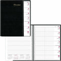 Dominion Blueline Brownline Pre-Vu Weekly Planner, Transparent Section, English, Black (CB925.BLK), 8 1/2", REDCB925BLK
