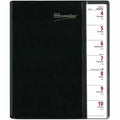 Dominion Blueline Brownline Pre-Vu Weekly Planner, Transparent Section, English, Black (CB925.BLK), 8 1/2", REDCB925BLK