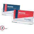 Deflecto Business Card Holders, Clear, 2 / Pack, DEF70501
