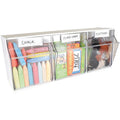Deflecto Tilt Bin Interlocking Multi-Bin Storage Organizer, White, DEF20303OP