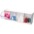 Deflecto Tilt Bin Interlocking Multi-Bin Storage Organizer, White, DEF20403OP