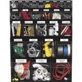 Deflecto Tilt Bin Interlocking Multi-Bin Storage Organizer, Black, DEF20404OP