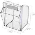 Deflecto Tilt Bin Interlocking Multi-Bin Storage Organizer, Black, DEF20404OP