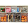 Deflecto Tilt Bin Interlocking Multi-Bin Storage Organizer, White, DEF20503OP