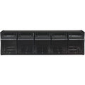 Deflecto Tilt Bin Interlocking Multi-Bin Storage Organizer, Black, DEF20504OP