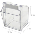 Deflecto Tilt Bin Interlocking Multi-Bin Storage Organizer, Black, DEF20504OP