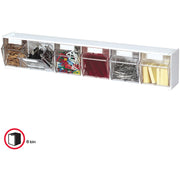 Deflecto Tilt Bin Interlocking Multi-Bin Storage Organizer, 1 Each