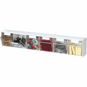 Deflecto Tilt Bin Interlocking Multi-Bin Storage Organizer, 1 Each