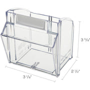 Deflecto Tilt Bin Interlocking Multi-Bin Storage Organizer, 1 Each