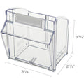Deflecto Tilt Bin Interlocking Multi-Bin Storage Organizer, Black, DEF20604OP